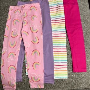 The Children's Place Rainbow and Striped Leggings Set